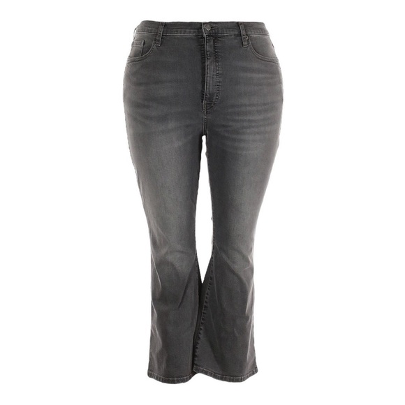 Banana Republic Factory Gray Demi Cropped Bootcut Jeans Size 18 NWT - Picture 2 of 11